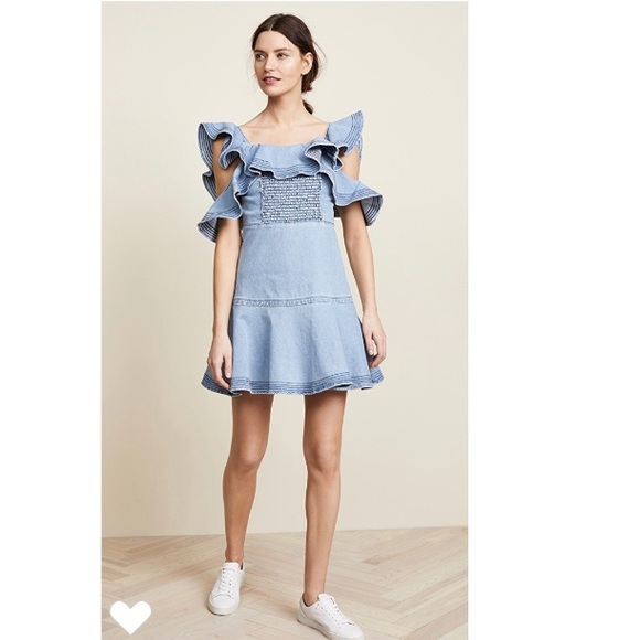Tanya Taylor Lara Denim Dress 